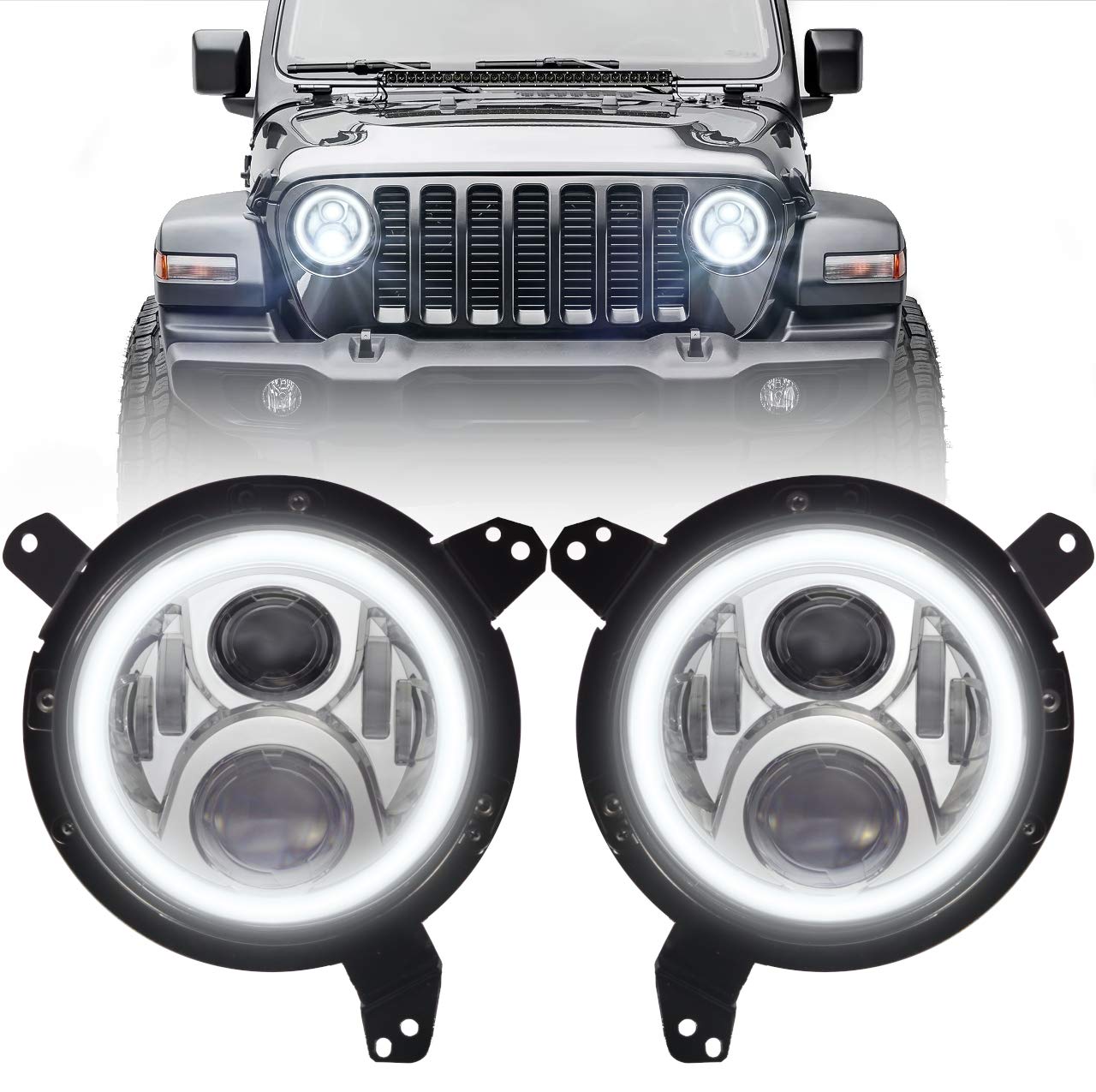 Buy Eagle Lights Generation II 7 inch Round Chrome LED Projection