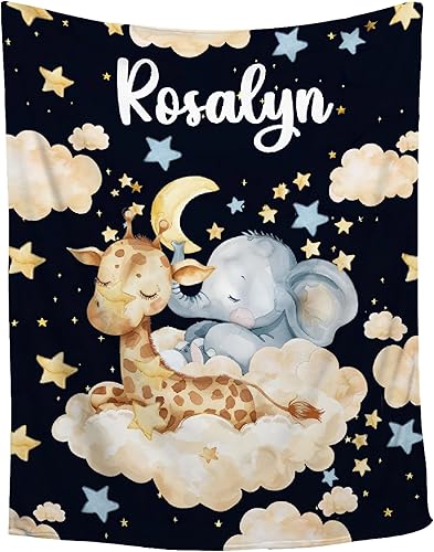 Miniatura 174 de Butterfly Custom Baby Blanket with Name Personalized Baby Blanket for Girl Boy Birthday Chirstmas Gift Customized Baby Receiving Blanket for Newborn