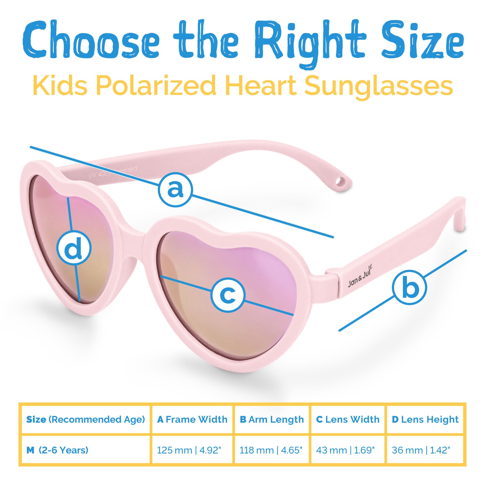 Jan & Jul Baby und Kinder Sonnenbrille, Polarisierte Fungläser für Mädchen und Jungen