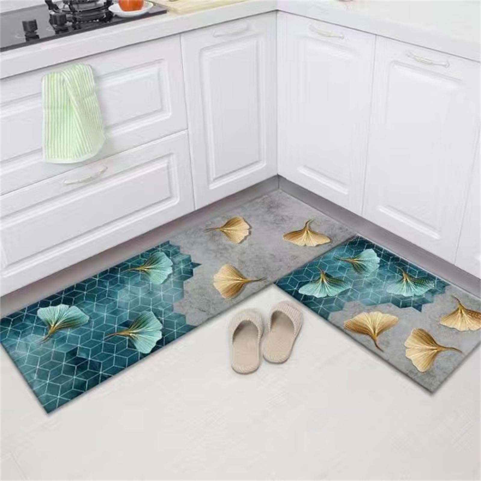 Tapis couloir 60x90cm anti-glisse contre les taches d'huile et d'eau dans la cuisine
