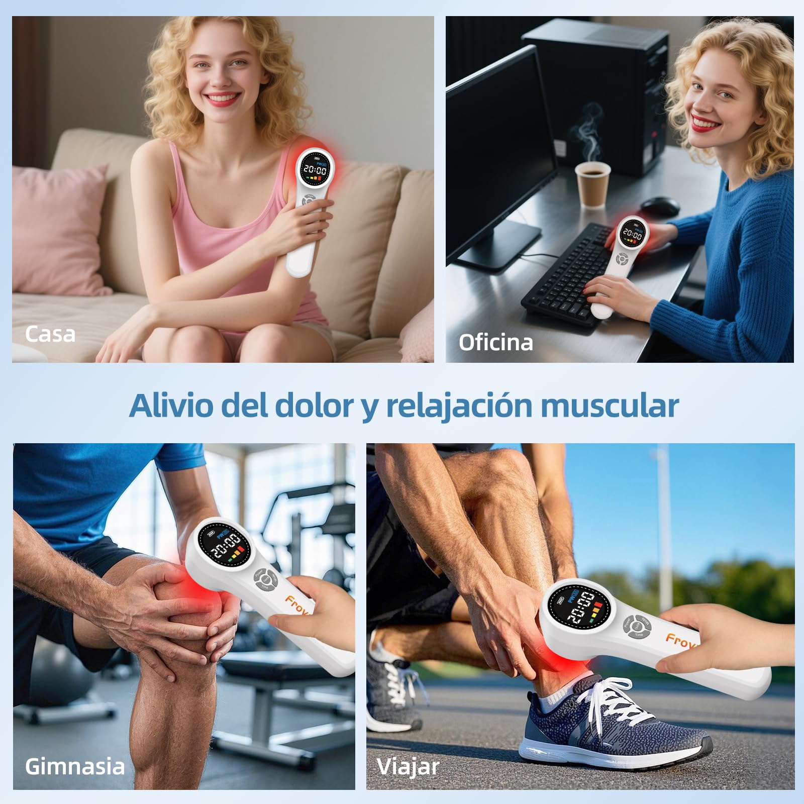 Terapia de Luz Infrarroja 4x980nm 4x810nm 16x660nm para aliviar el dolor