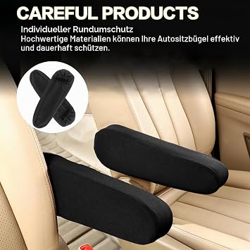 Car Armrest Cover for Front Seats Pack of 2 Armrest Protectors Replacement Car Chair Armrest Cover Universal Elastic Scratch-Resistant for Car SUV Truck and Van
