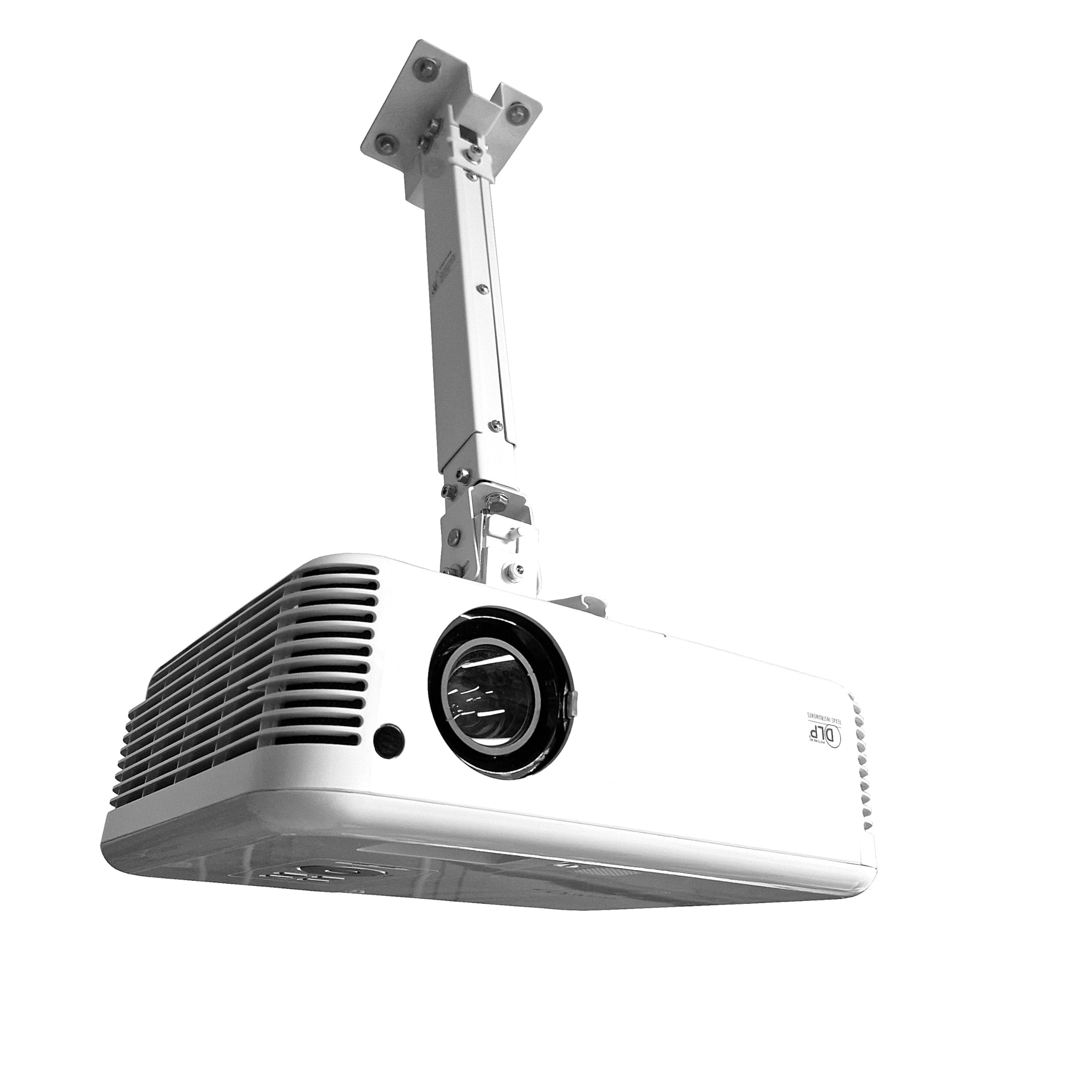 Support de plafond pour projecteur laser Optoma GT2000HDR, W400LVe, ZW350e, H190X, parfaitement préparé pour les installations home cinéma haut de gamme (pour Optoma GT2000HDR, W400LVe, ZW350e, H190X)