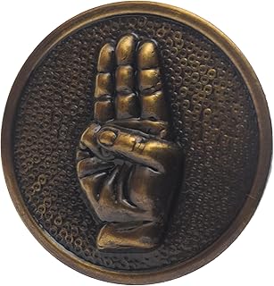 Round Scout Metal Woggle Scout Brown