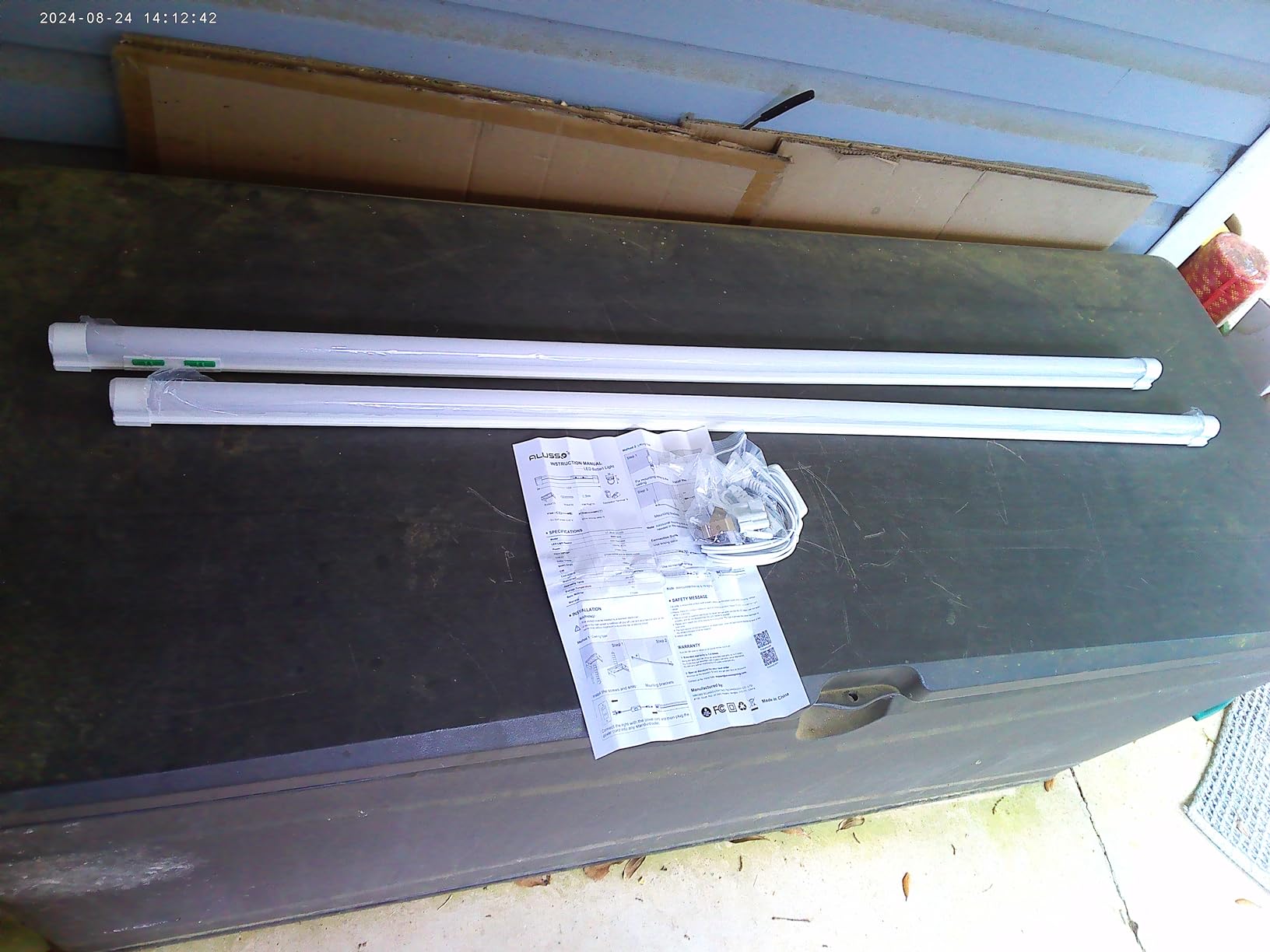 5CCT LED Shop Lights for Workshop 4FT, 20W 30W 40W 2700K 3000K 4000K 5000K 6500K Selectable, Linkable Linear Work Light for Garage Basement, ETL, 2 Pack