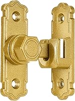 Vista 7 de Pestillos de puerta de granero dorados, cerradura de puerta de aleación de aluminio 90/180 grados, pestillo de puerta de ángulo recto, herrajes