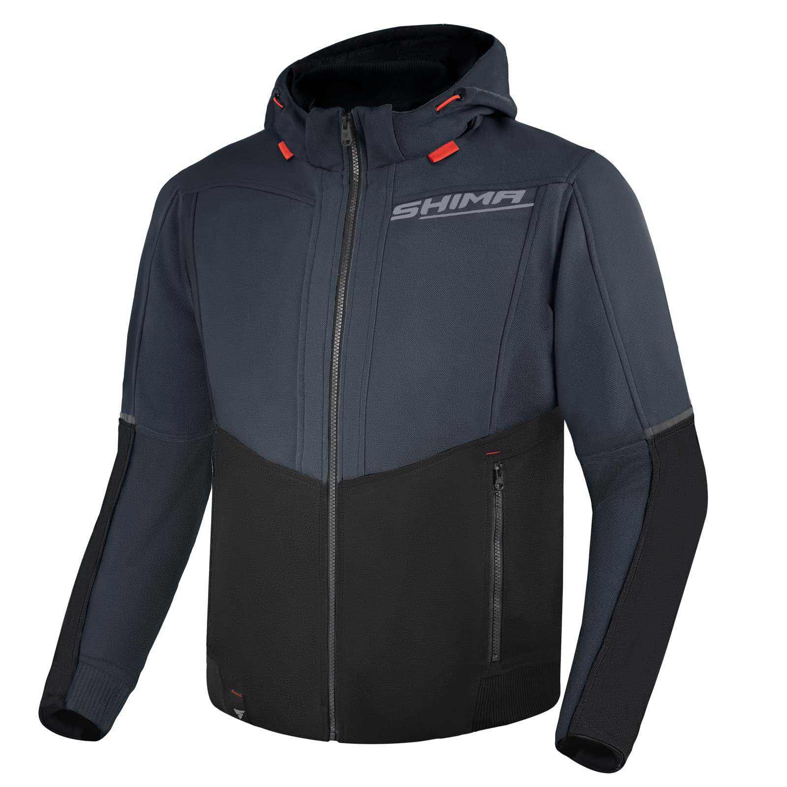 SHIMA DAYBREAKER MEN - Motorcycle Hoodie for Men - FiberQL - Aramid and Cooling layer, CE Protectors