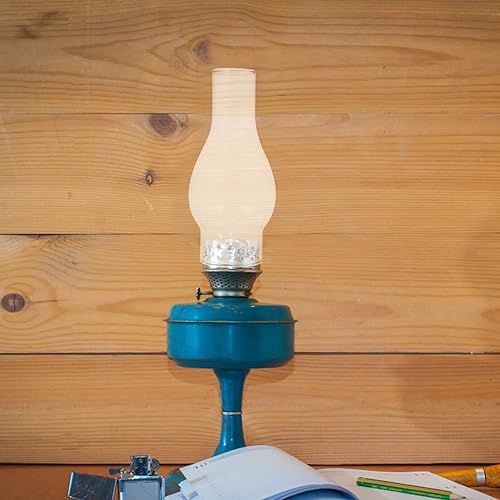 Miniatura 8 de Lámpara de cristal de queroseno, lámpara de vidrio transparente para chimenea, 6.88 x 3 pulgadas, repuesto soplado a mano para lámparas de estilo