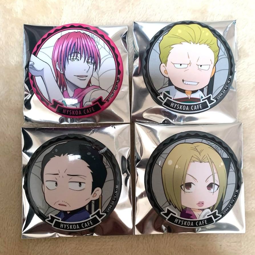 ハンターハンター ヒソカ ヒソカフェ 缶バッジ ハンターハンター ヒソカ ヒソカフェ 缶バッジ ハンターハンター