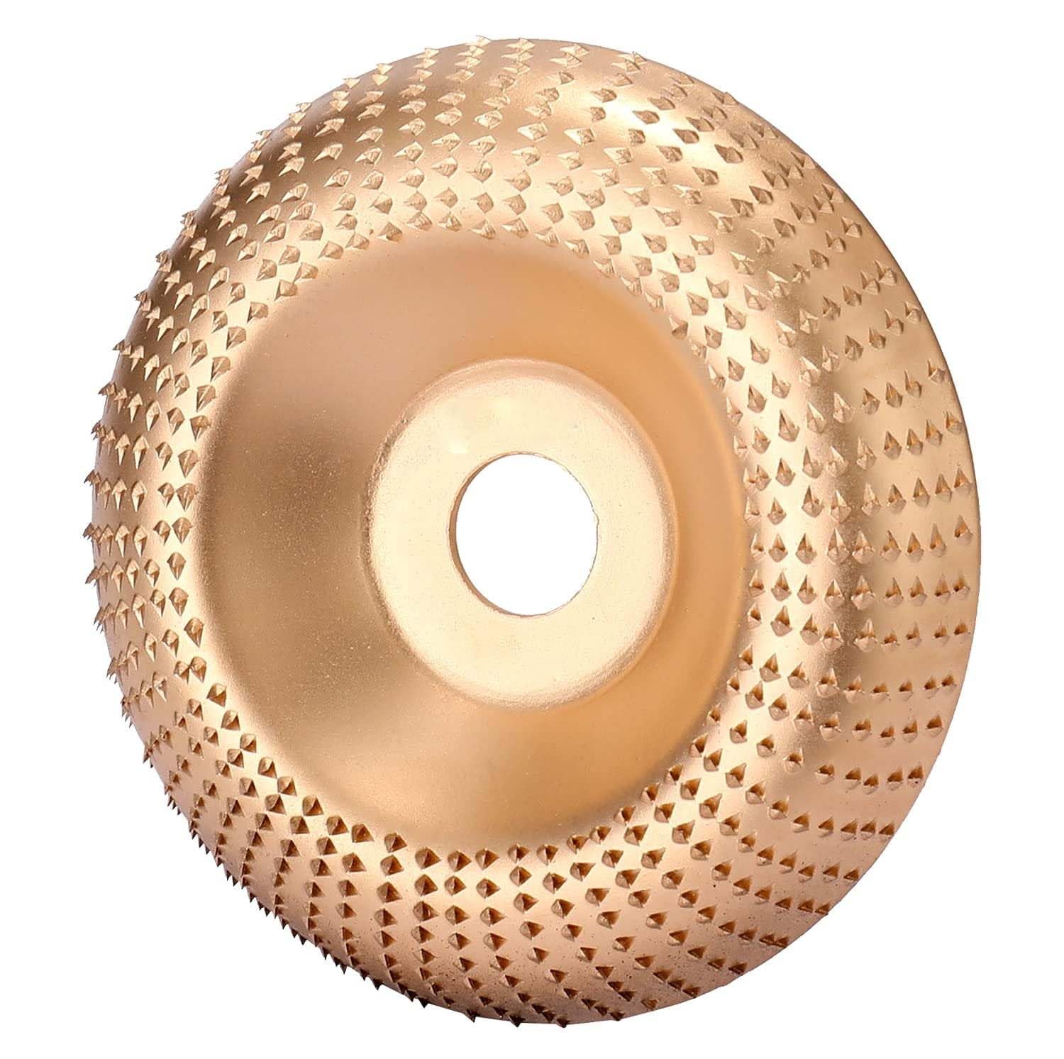 4 Inch Wood Carving Disc Set, Angle Grinder Disc Grinding Wheel Shaping Disc 5/8 Inch Bore For Woodworking, Grinder, Woodrasp File Wheel Attachment | Wood, Plywood, Plastic (Curved)-image-23