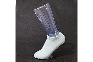 Clear Mannequin Feet Display with Magnetic Base for Socks and Short Stockings