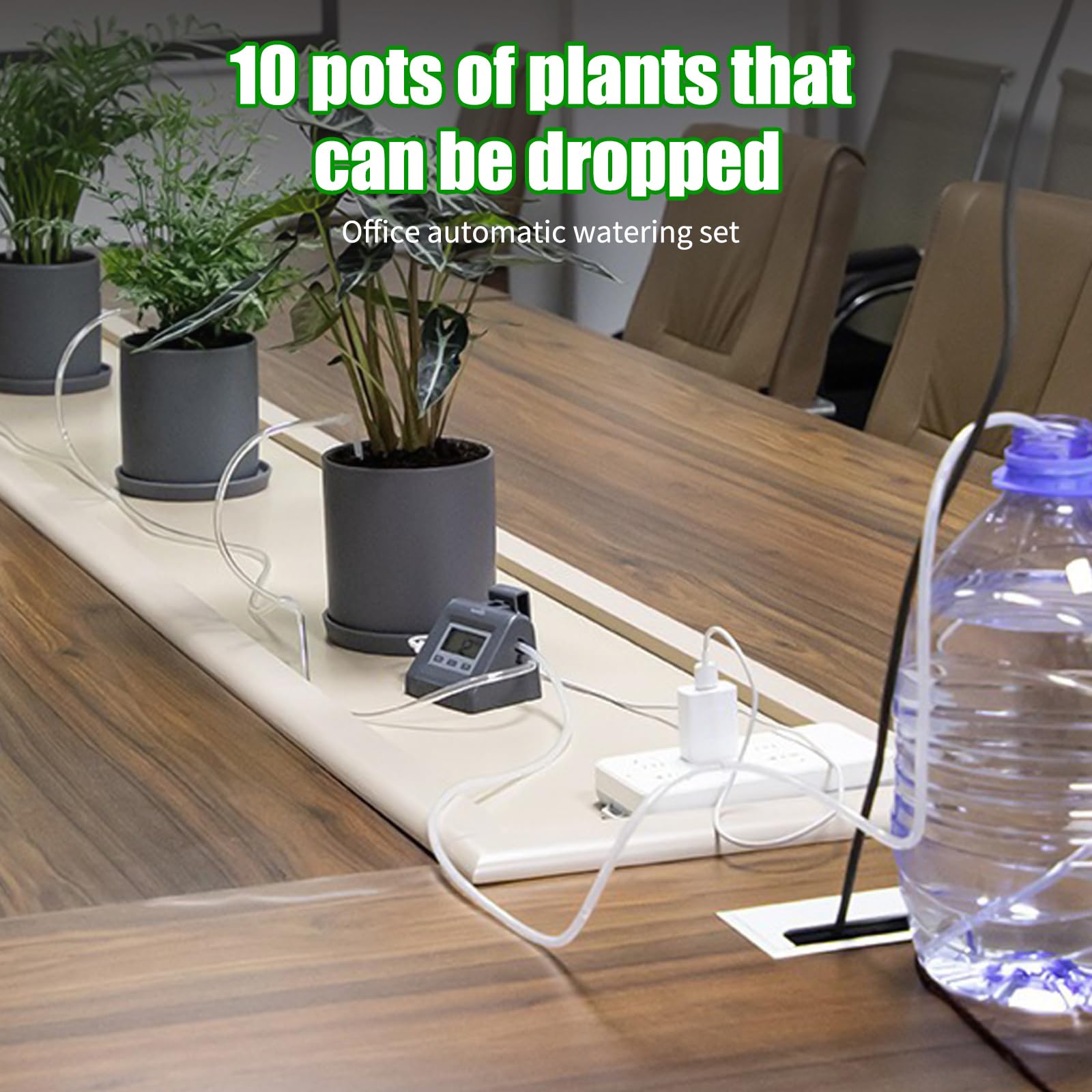 Set di irrigazione automatico per fiori WiFi, sistema di irrigazione per balcone da ufficio, con pompa, irrigazione a goccia per 10 piante spray, telecomando APP, irrigazione intelligente