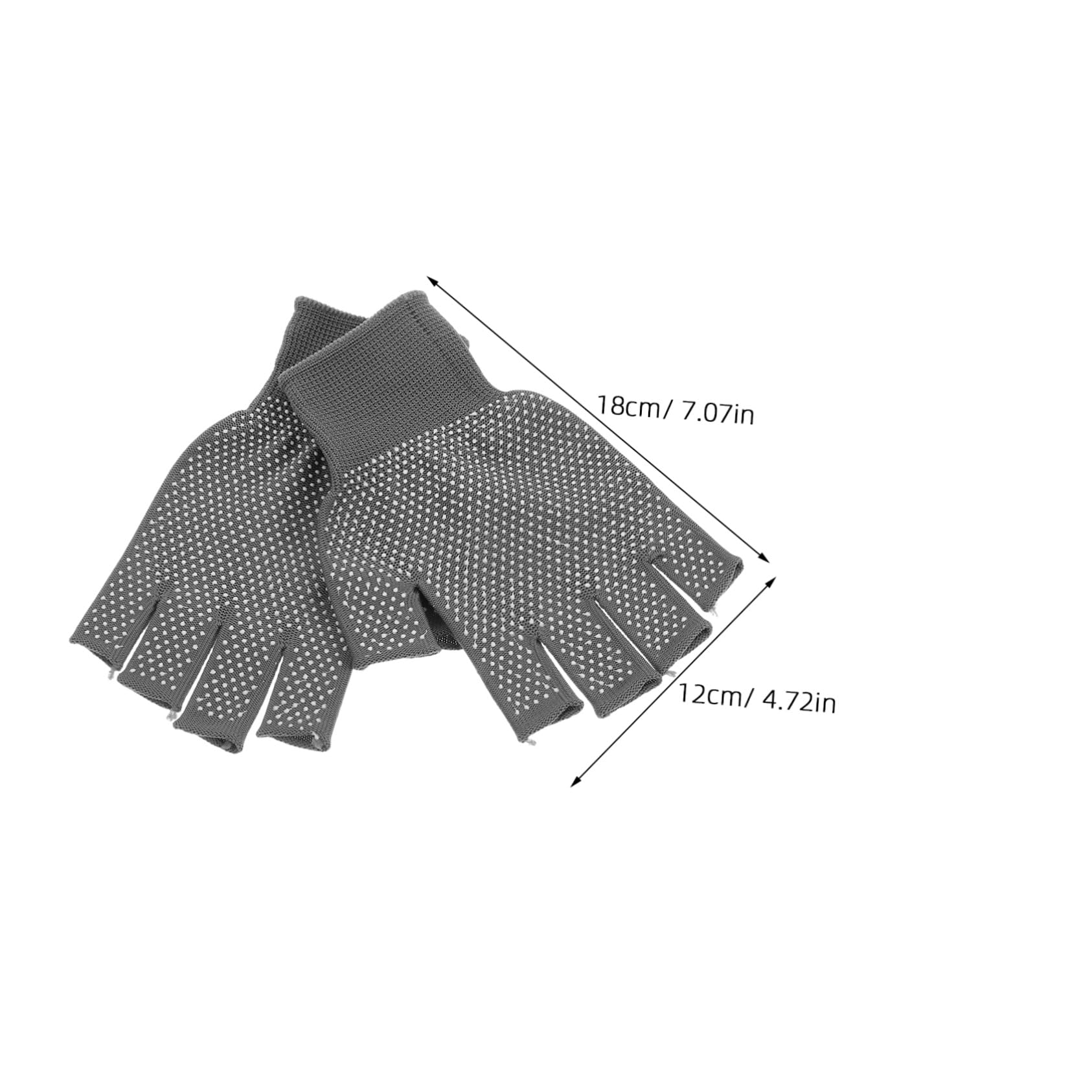 Mikikit 5 Pairs Mens Lightweight Fingerless Work Gloves Breathable Non Slip Grip for Cold Weather Cycling Driving and Repair Tasks Versatile Durable and Design