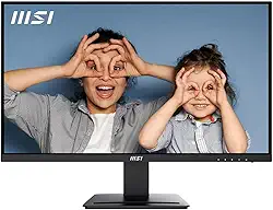 MSI Monitor de computador PRO MP273U, IPS 3840 x 2160 (UHD), 4K, 60 Hz, sincronização adaptativa, HDMI, DisplayPort, 4ms (GTG), preto