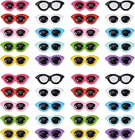 Vista 1 de STOBOK 40pcs Gafas de sol Horquilla Flatback Gafas de sol Charm Mini Flatback Charm Scrapbooking Resina Scrapbooking Mini