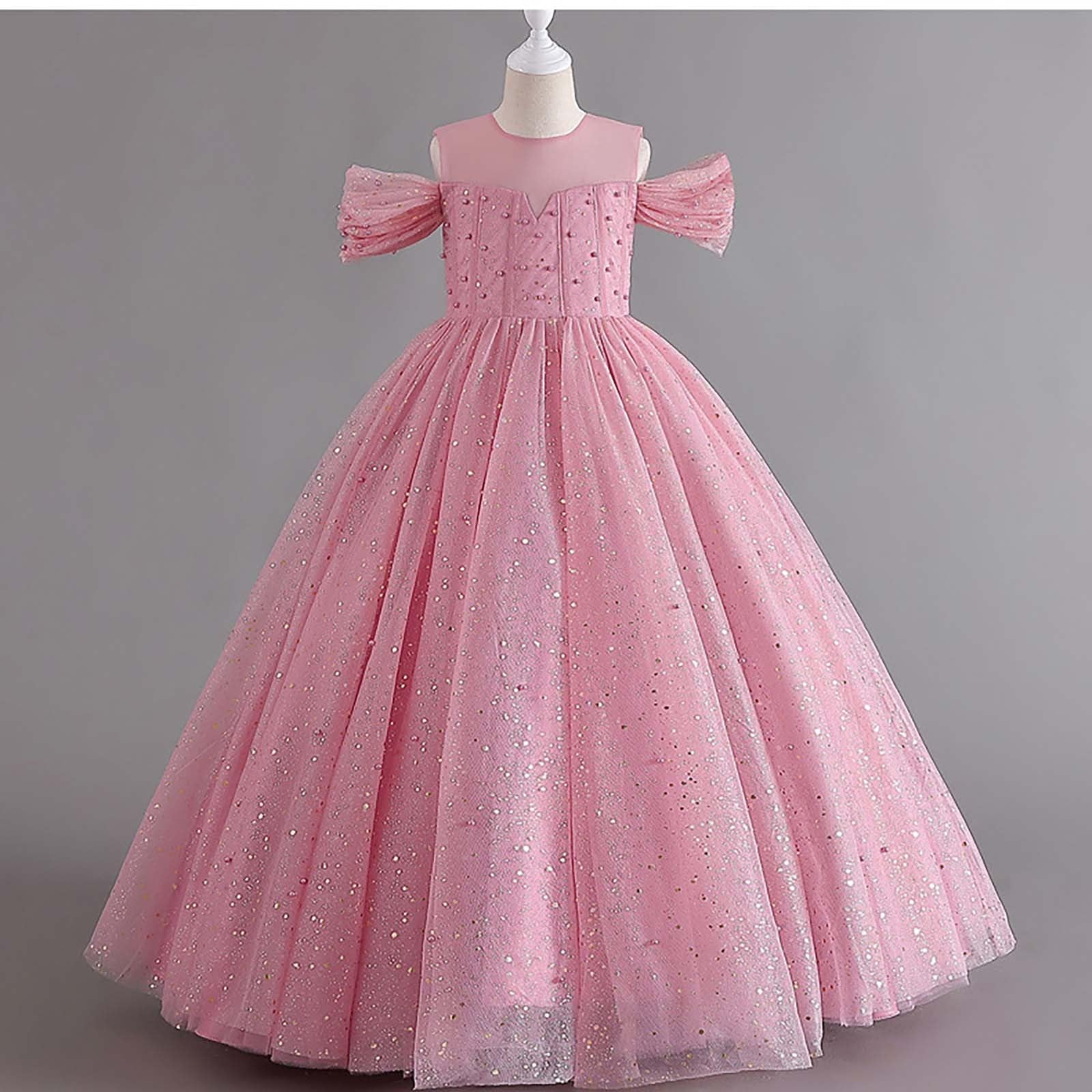 Gonna in tulle, per bambini, costume di carnevale con paillette, gonna da principessa, balletto, cielo stellato, paillettes, gonna unica in tulle alla moda, gonna da ragazza