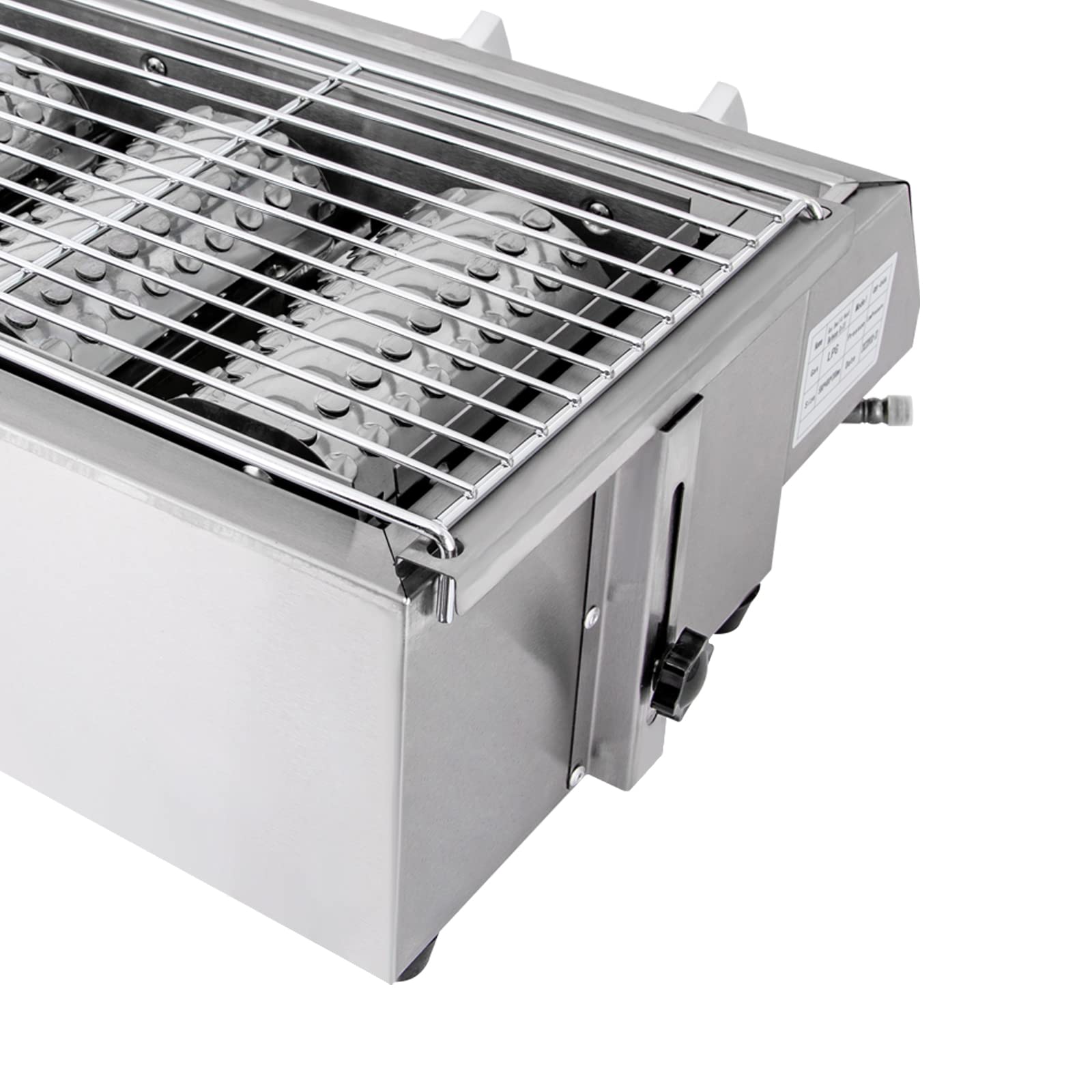 Griglia Barbecue in Acciaio Inossidabile a Gas Propano Piccola Griglia Portatile Griglia da Campeggio Rimovibile BBQ per Esterni Giardino Feste ecc. (62 x 42 x 21 cm)
