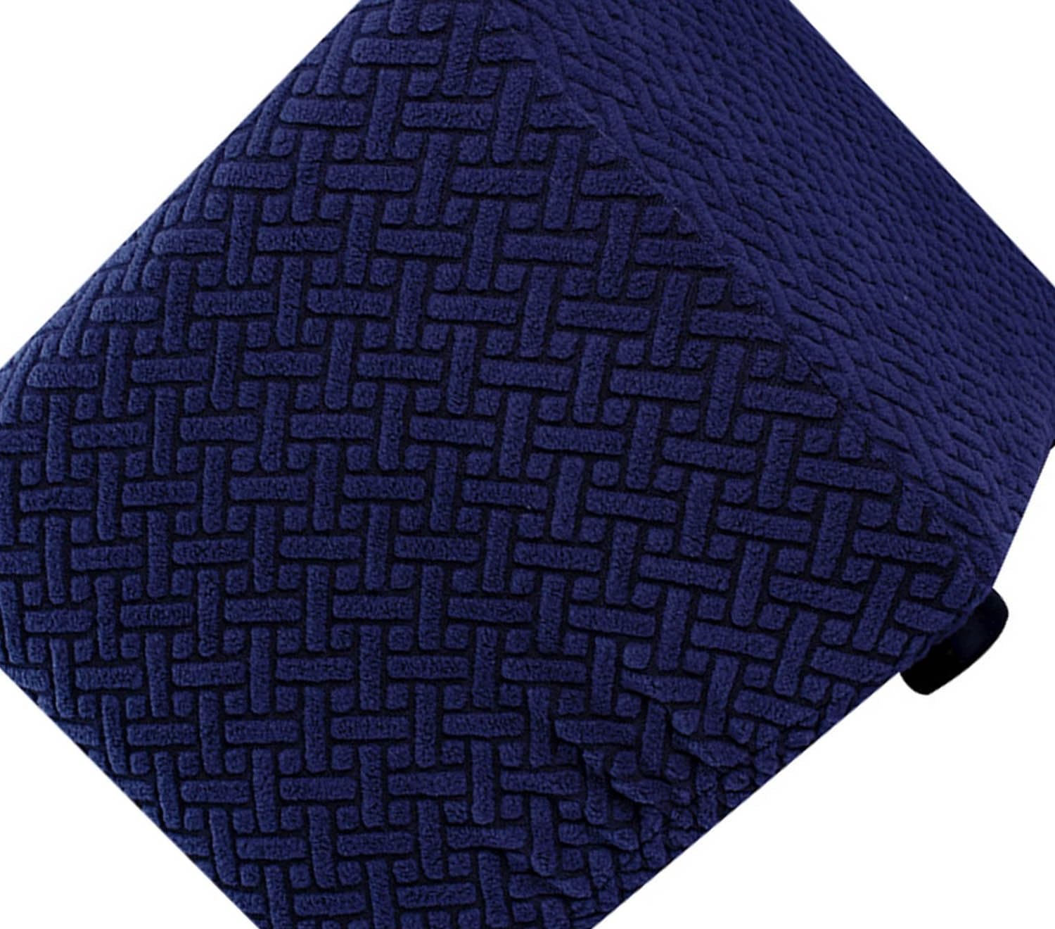 Hoowarm Ottoman Covers Elastic Luxury Footstool Protector Slipcover 40x40/45x45/50x50cm Square Ottoman Slipcovers Jacquard Soft Stool Covers for Living Room (Color : #38, Size : 40x45cm/15.7x18)