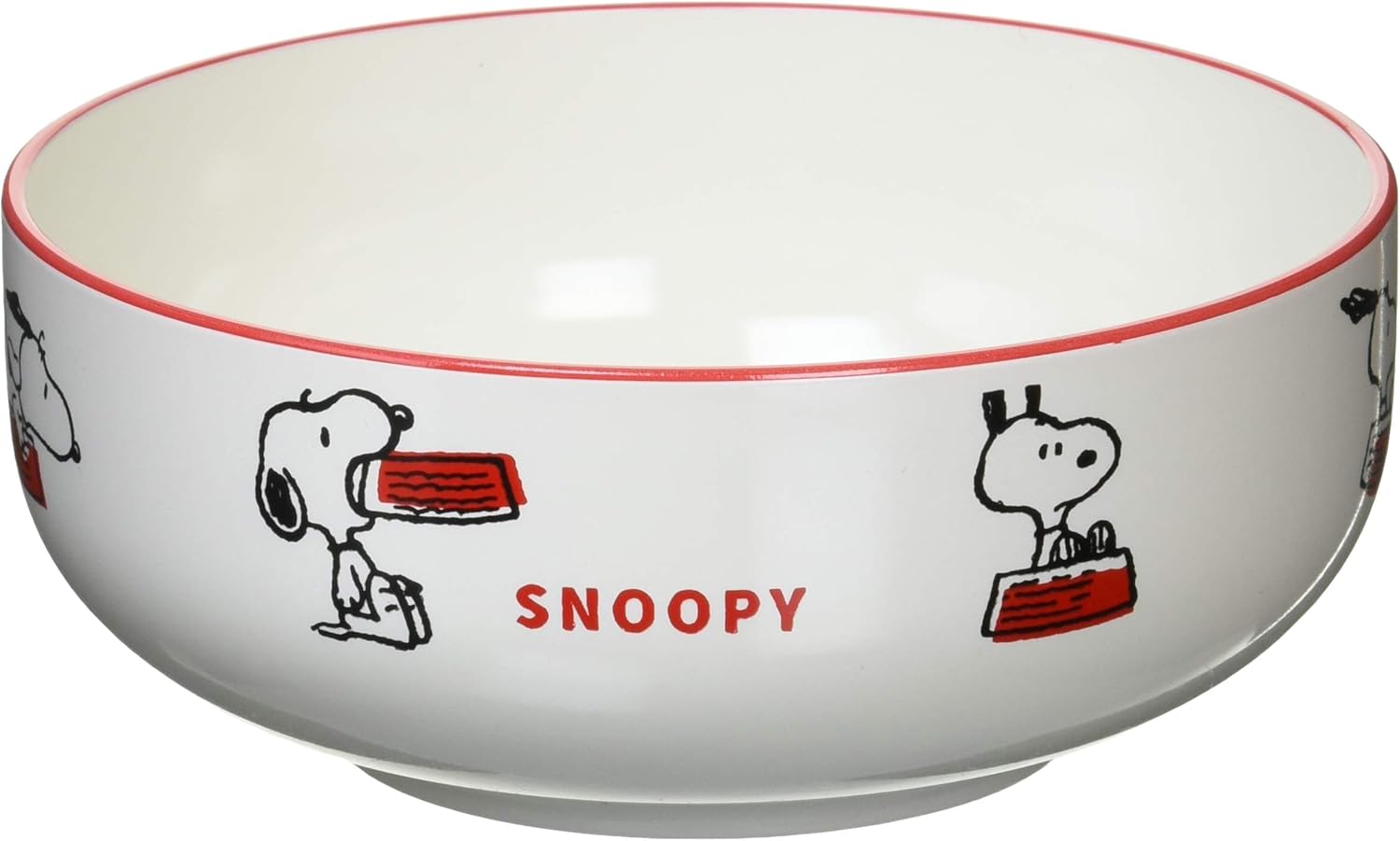Peanuts 606553 Snoopy Happiness Is Super Time Coating, Bowl Plate, Diameter 4.7 inches (12 cm), White