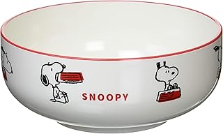 金正陶器(Kaneshotouki) Peanuts 606553 Snoopy Happiness Is Super Time Coating, Bowl Plate, Diameter 4.7 inches (12 cm), White