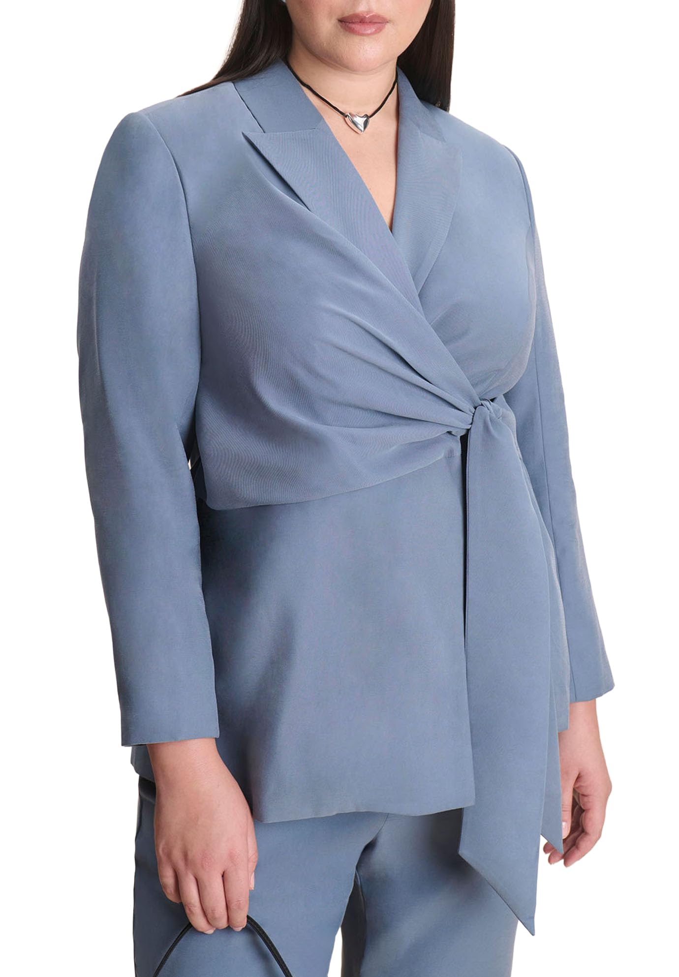 ELOQUII Womens Plus Size Wrapped Blazer