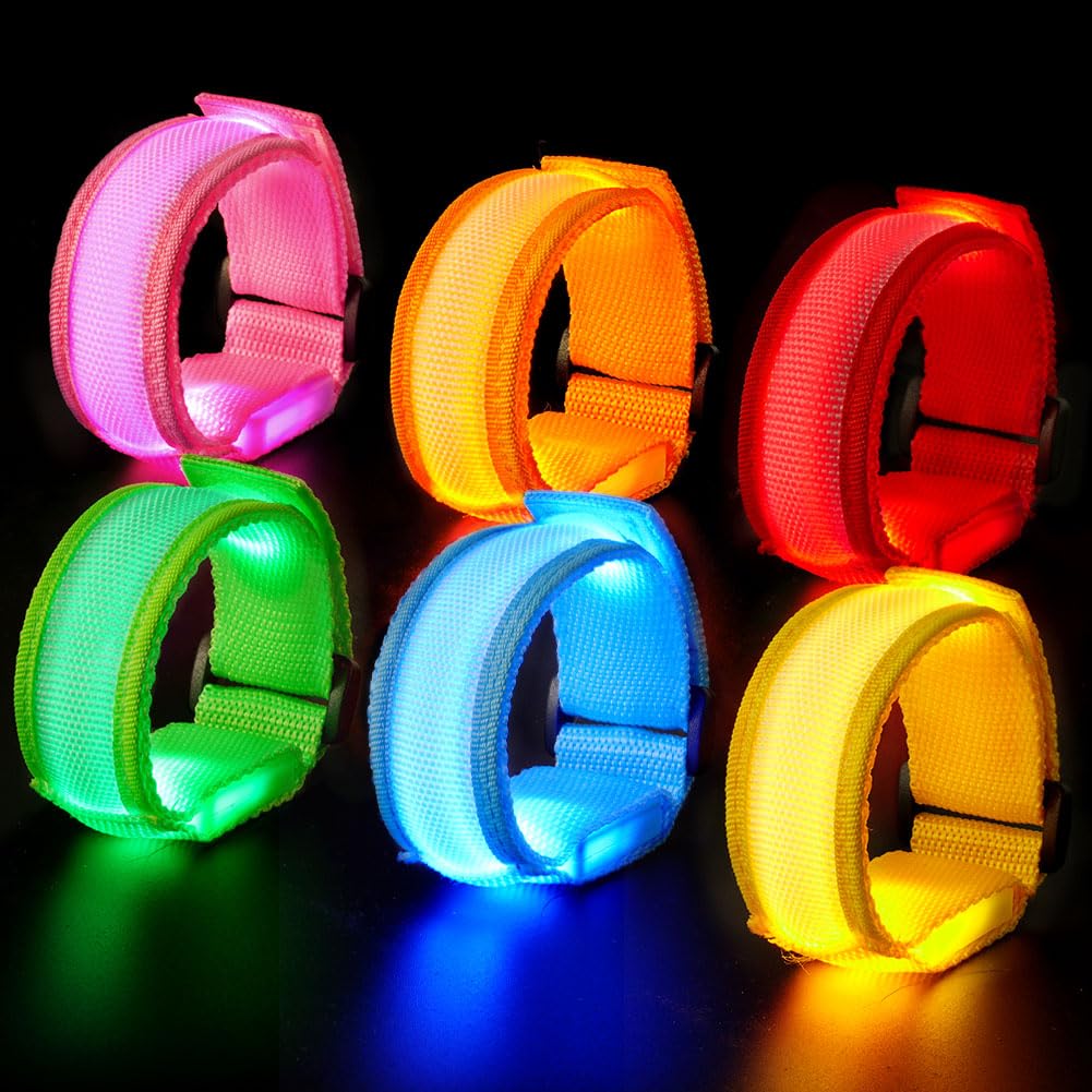 Braccialetti Luminosi LED AUAUY - 8 Colori Con 3 Modalità Per Feste E Eventi - Foto 3
