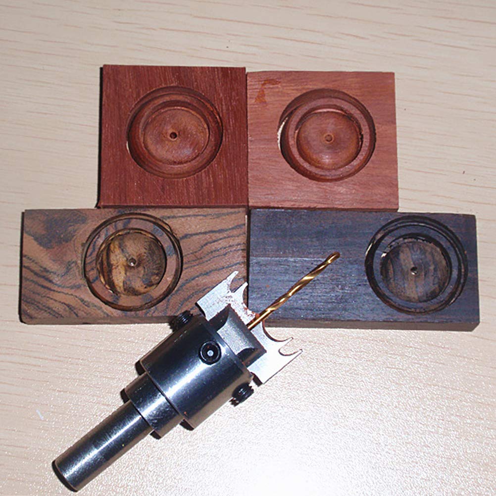 Creatore di Anelli Spessi in Legno Punta da Trapano Multifunzionale Acciaio Rapido