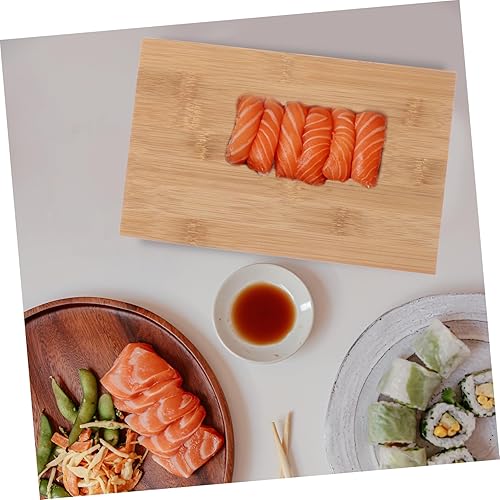 Miniatura 6 de Plato de sushi Dim Sum Bandeja de condimentos Bandeja de madera Plato de melamina Platos de sushi Japonés Bandeja de aperitivos Bandeja de Sushi