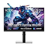 KTC Monitor Gaming 4K 160Hz 144Hz, Pannello Fast-IPS 1ms 27 Pollici Monitor