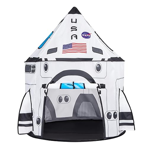 JOYIN Rocket Ship Play Tent Pop up Play Tent Kids Indoor Outdoor Spaceship Playhouse Tent Set - Rocket Tent