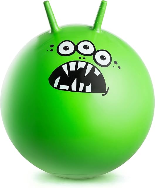 Toyrific | Jump N Bounce Space Hopper Retro Exercise Ball, Toothy, 20-24inch, Multiple Designs