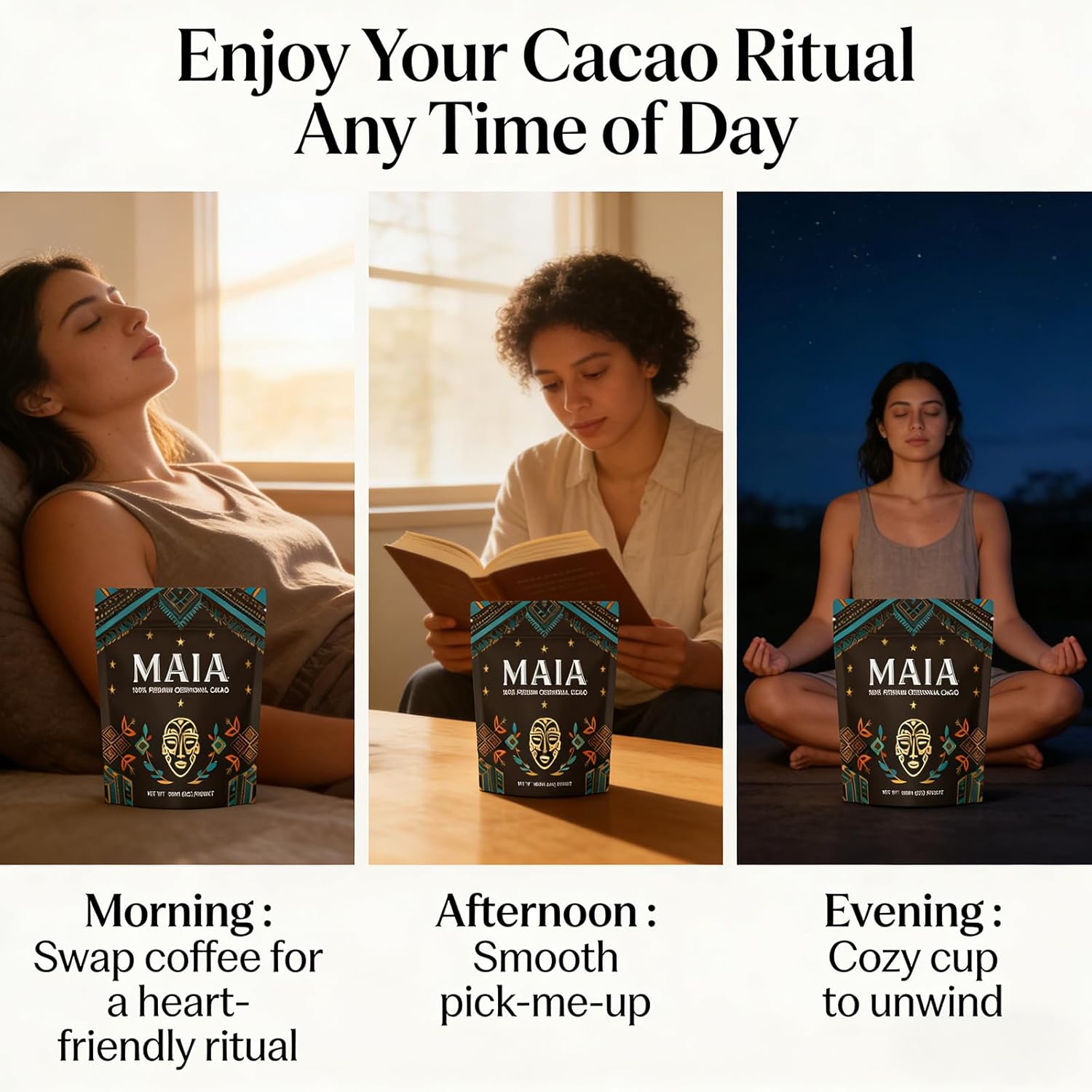 Maia Ceremonial Cacao - e Natural, Enhanced with Flavanol,