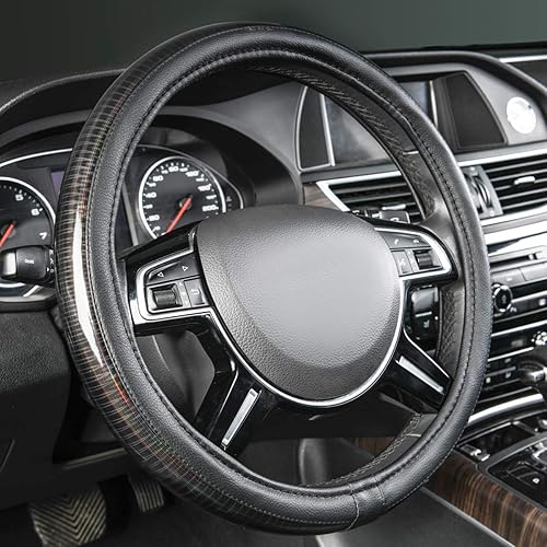 Miniatura 2 de CAR Pass - Funda para volante de automóvil, de piel reflectante iridiscente brillante deportiva, ajuste universal, para automóvil, camión, SUV,