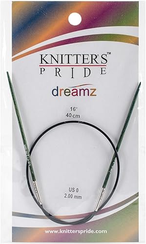 Knitter del Orgullo 02mm Dreamz Agujas Circulares Fijas, 16"