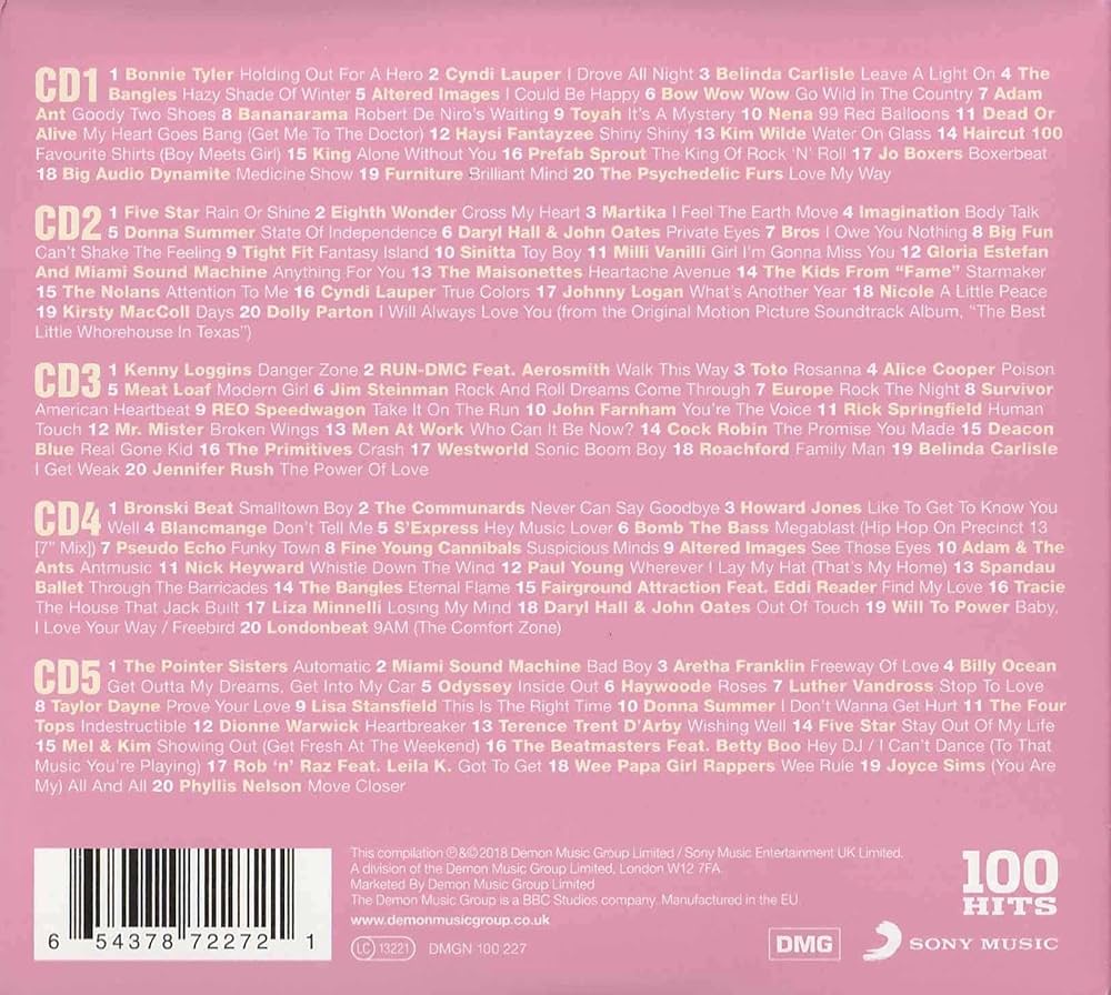 BEST HITS 100 80's 5枚組 CD Amazon.co.jp: ベスト・ヒット 100 80'S - ヴァリアス