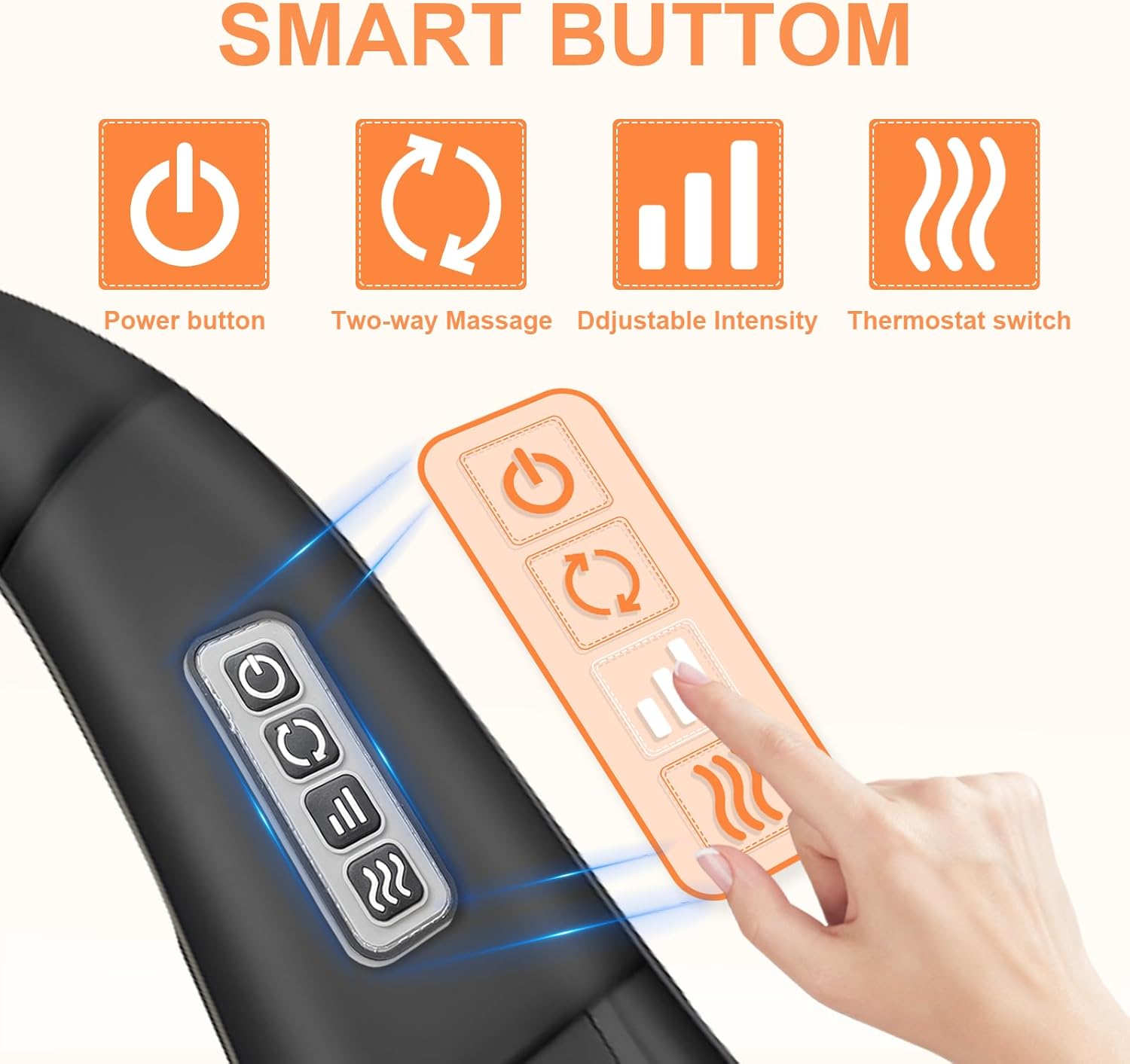 Condition photo showing Good Condition for White Elephant Gifts for Adults,Neck Massager,Christmas Gifts for Women Men - Shiatsu Back and Neck Massager,Shoulder Massager Deep Tissue with Heat,Electric 4D Massage Pillow(NOT Cordless)