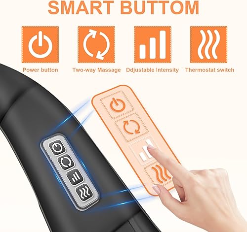 Miniatura 2 de Regalos de elefante blanco para adultos, masajeador de cuello, regalos de Navidad para mujeres y hombres, masajeador de espalda y cuello Shiatsu,