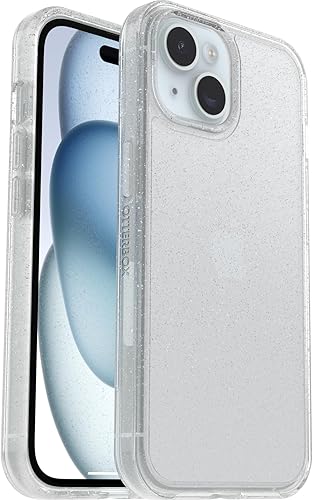 Miniatura 5 de OtterBox STARDUST - Carcasa transparente para iPhone 15, iPhone 14 y iPhone 13 (Symmetry ClearGlitter), ultra elegante, compatible con carga