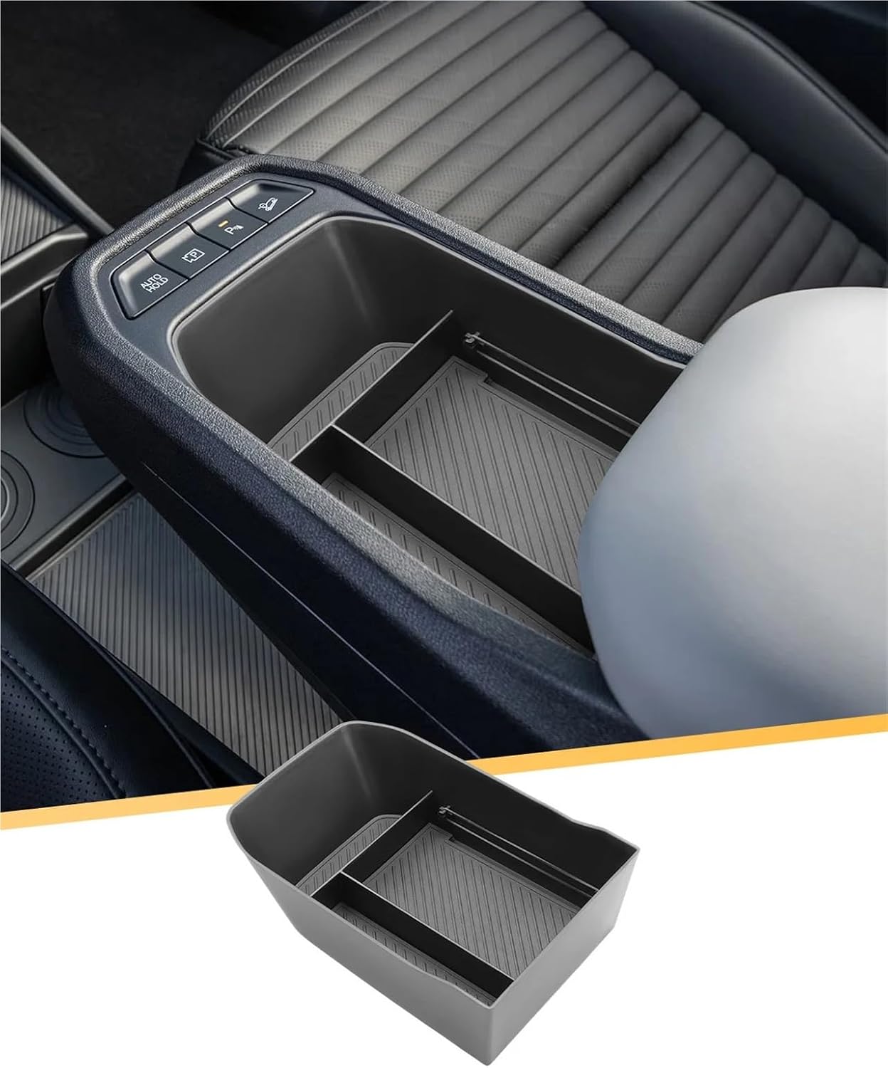 Car Central Storage Box For Kia EV4 2025-2027 Container Auto Interior 2025 Accessories Black image 5