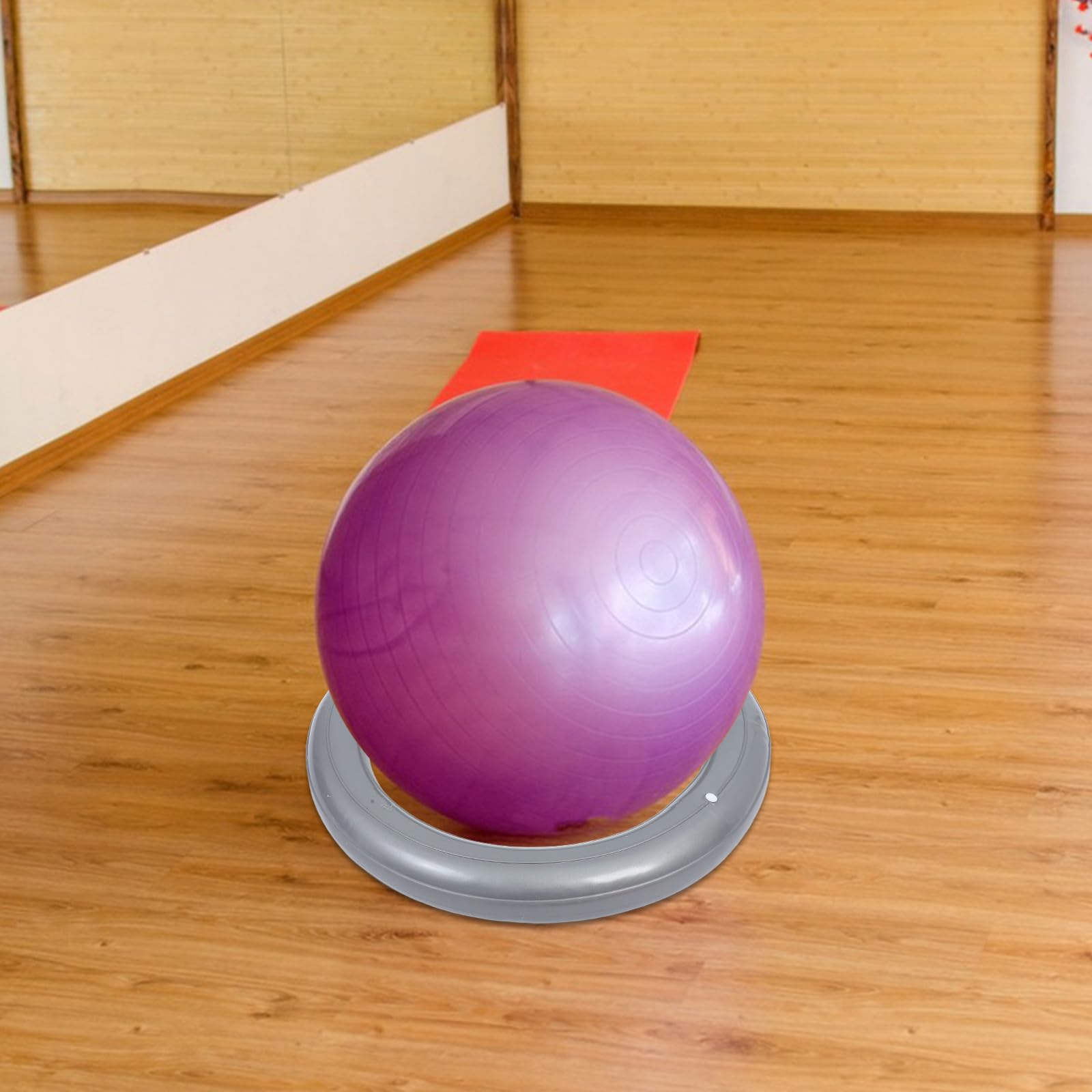 Base de Pelota de Estabilidad para Gimnasio Soporte para Silla Pelota de Fitness Anillo Fijo de PVC Cómoda y Estable para Oficina y Gimnasio