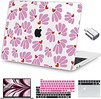 Vista 25 de Teryeefi para MacBook Pro Funda de 13 pulgadas 2022 2021 2020-2016 A2338 M2/M1 A2251 A2289 A2159 A1989 A1706, Funda rígida transparente para laptop