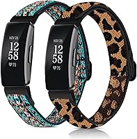 Vista 1 de Attbbon Bandas elásticas compatibles con Fit bit Inspire 2 correas de repuesto para mujer, ajustable, suave, elástica, deportiva, accesorio