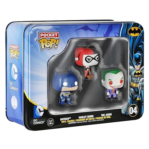 Funko Batman Dc Comics Pocket Pop! Mini Vinyl Figure Tin (3-Pack)