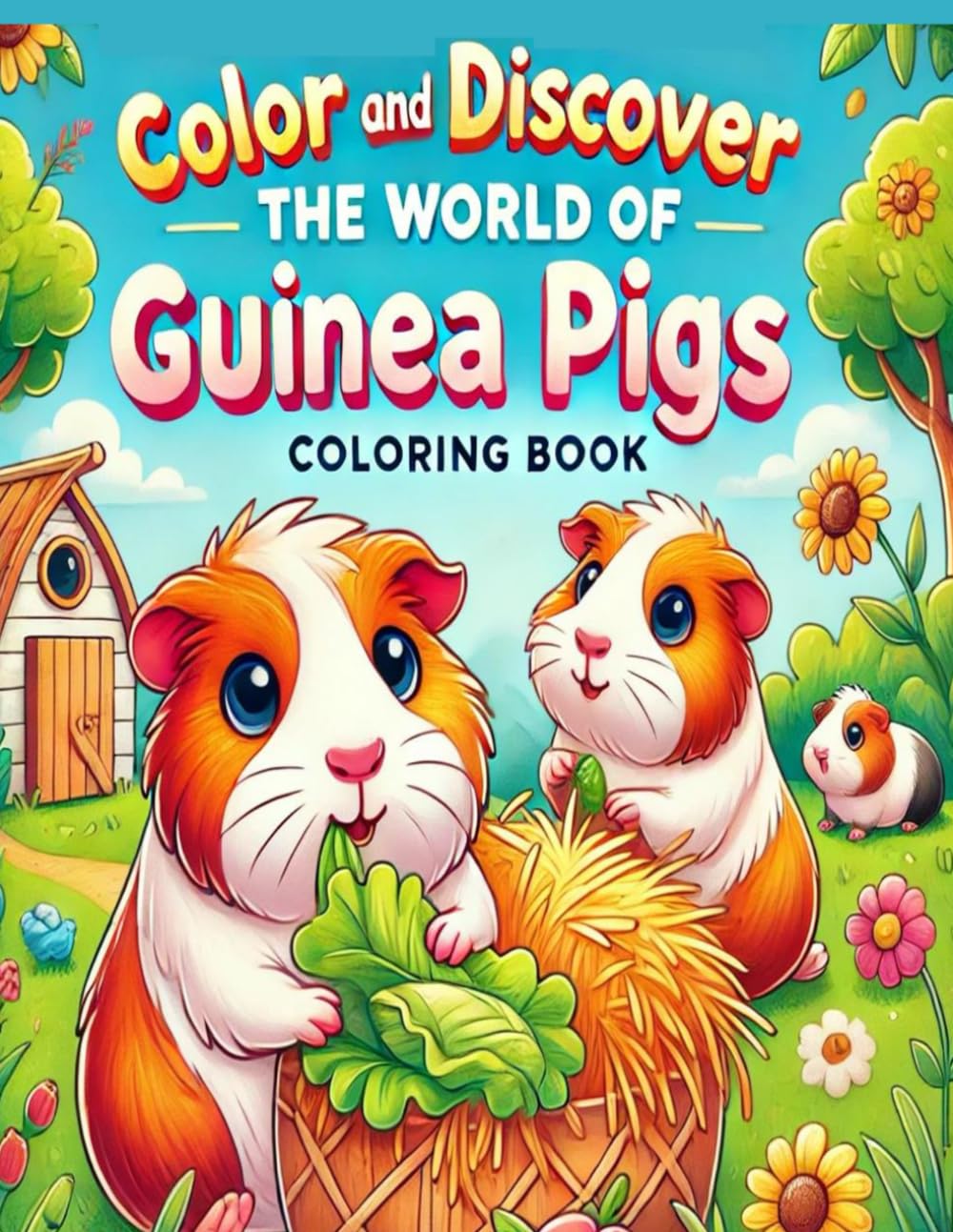 Color and Discover the World of Guinea Pigs: 50 Fun Illustrations to Color and Learn About Guinea Pigs!