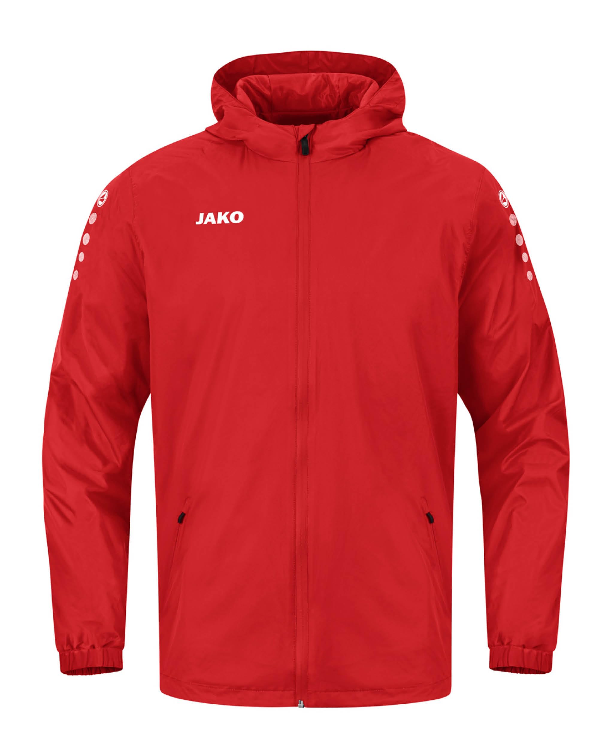 JAKO Kinder Allwetterjacke Team 2.0, rot, 140