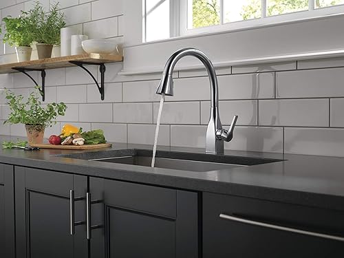 Miniatura 9 de Delta Faucet 9183-BL-DST Mateo - Grifo de cocina, color negro mate