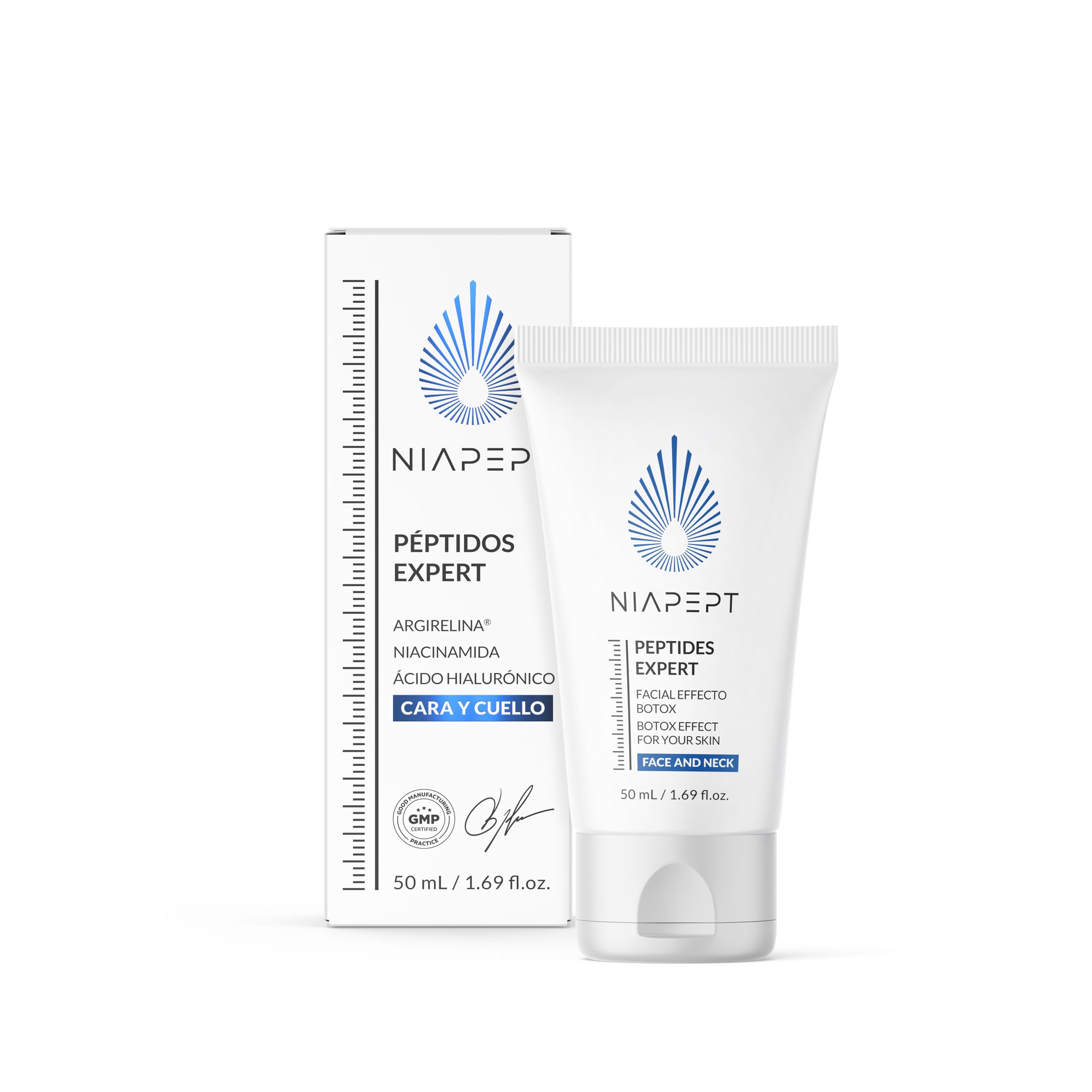 Avec Argireline, Niacinamide et Acide Hyaluronique | Crème Hydratante Visage | Texture Légère pour Tous | 50 ML | 1 Pack