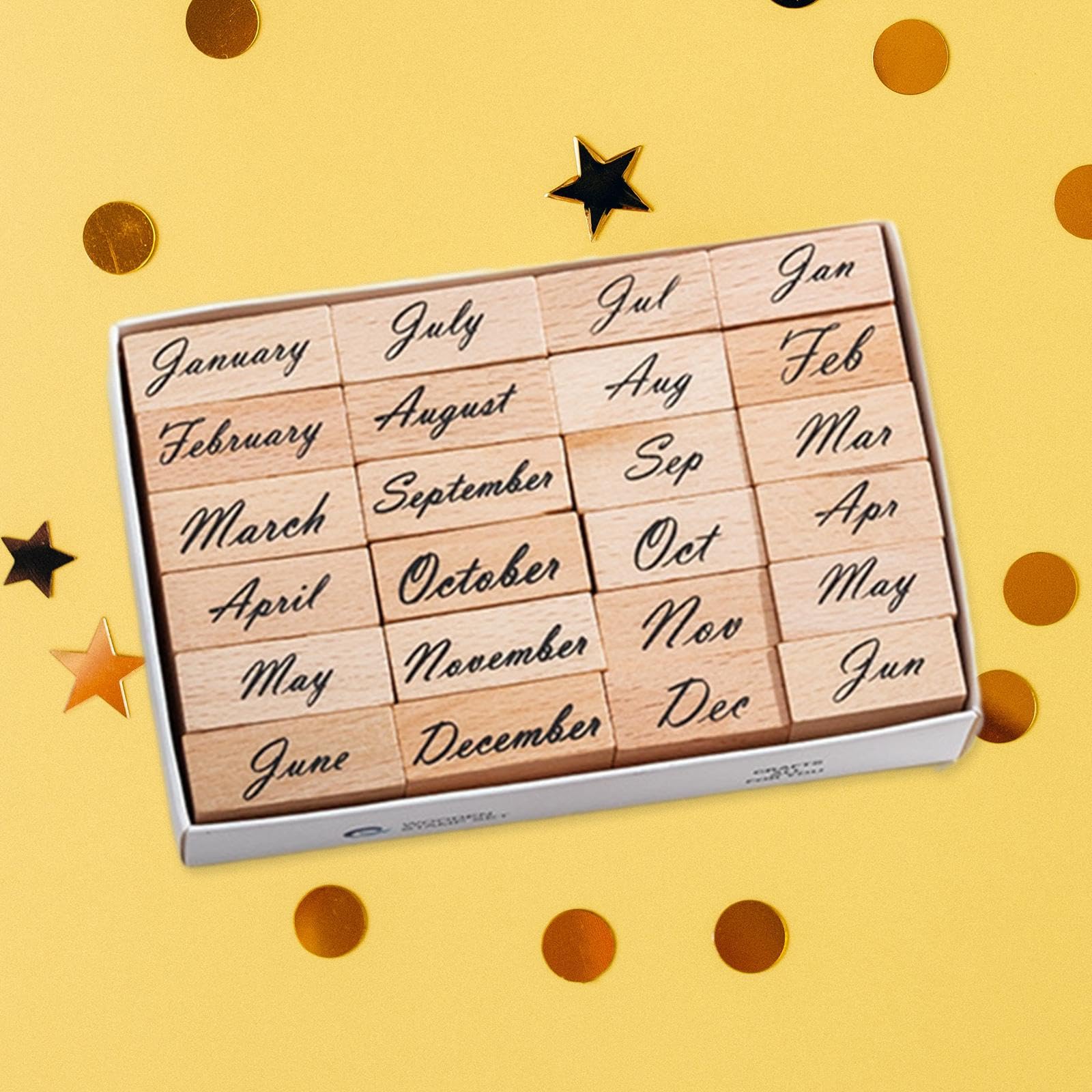 Amazon.co.jp: kowaku 木製スタンプセット 14/24/32個セット