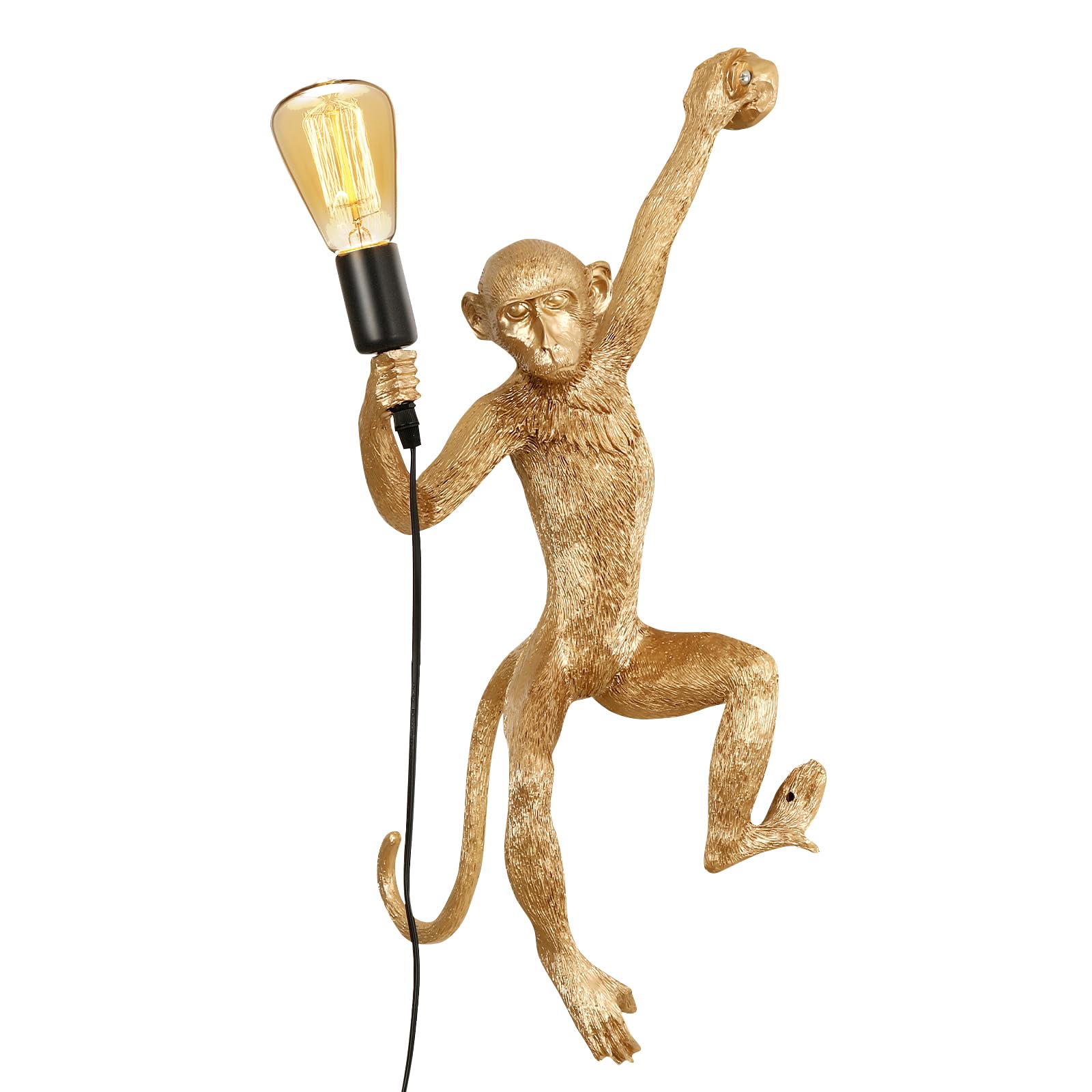 HuaShuani Plug-in Monkey Wall Sconce