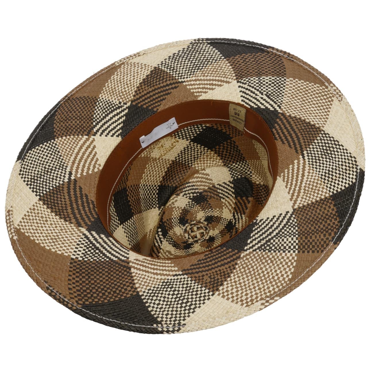 SOMBREROSHOP Big Brim Sombrero Fedora de Paja de Panama ala Ancha Hombre Primavera Verano